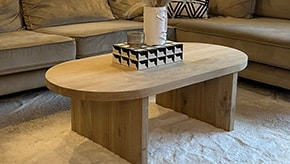 Eikenhouten salontafel